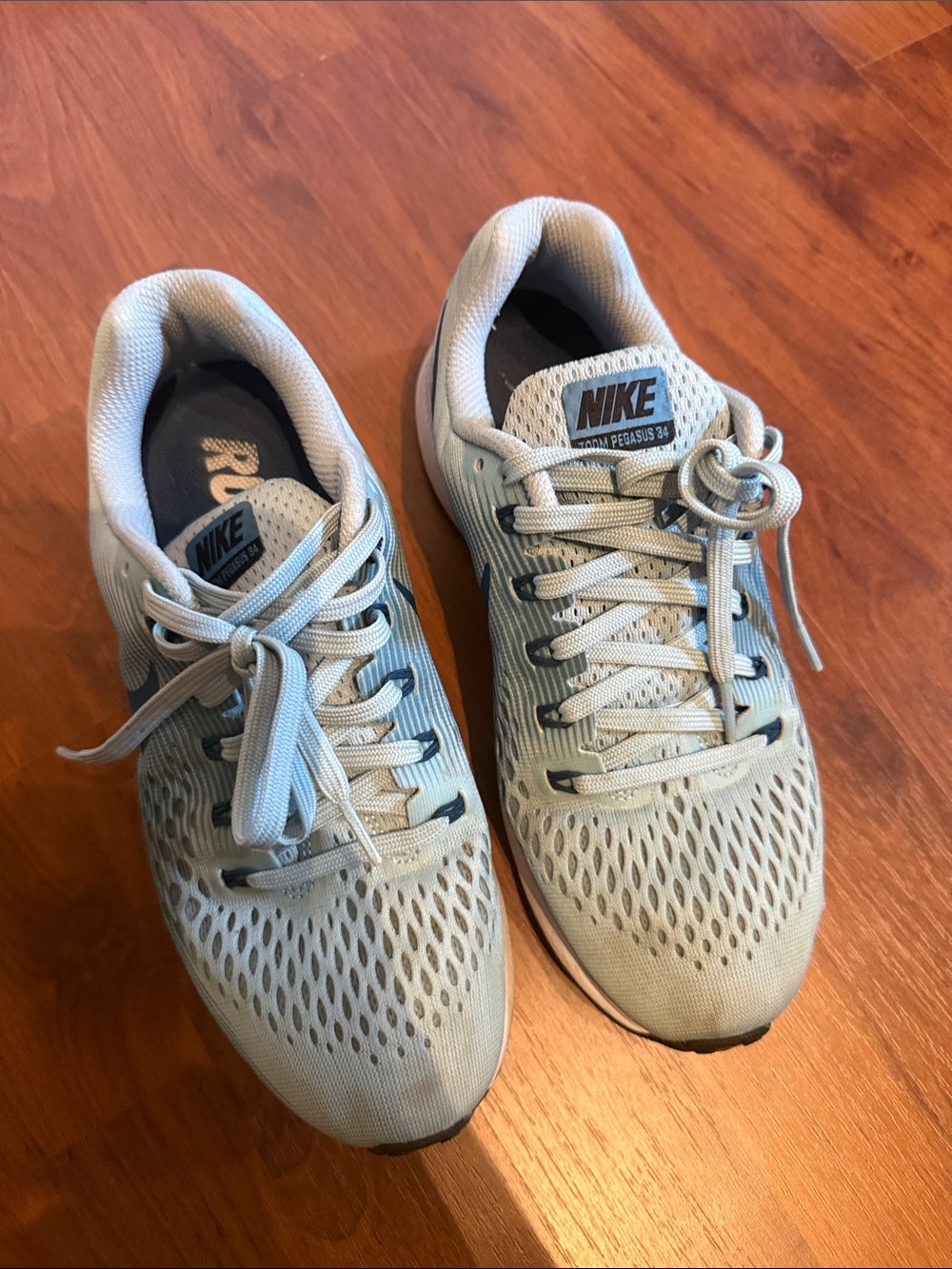 Nike Light Blue Mesh Running Sneakers